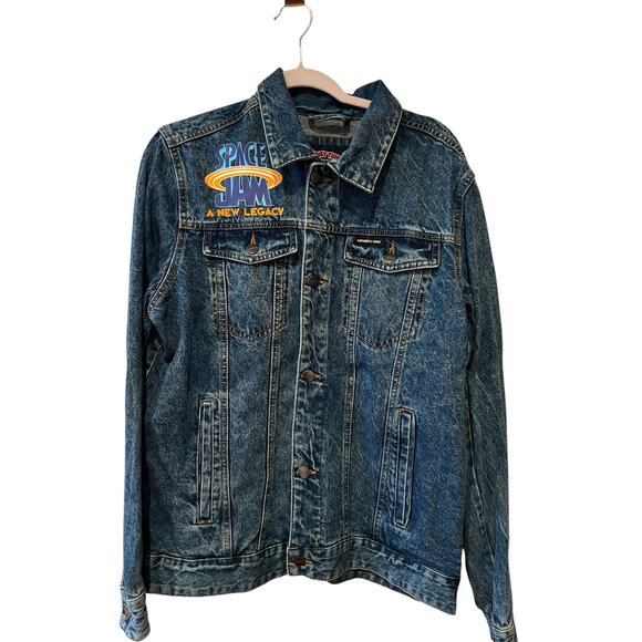 Space Jam x Members Only Looney Tunes Denim Jean Jacket M - Picture 3 of 8